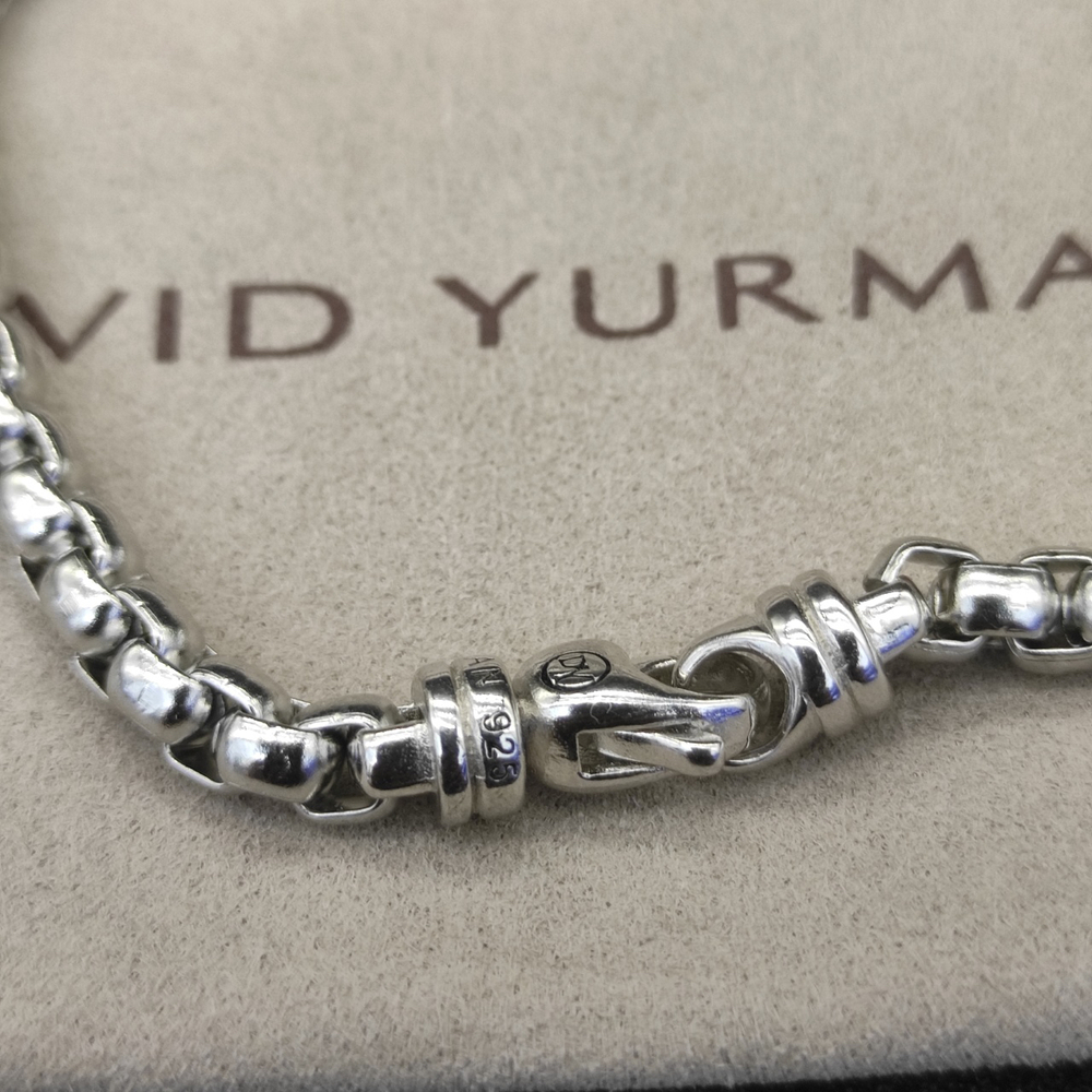 David Yurman 5mm box chain bracelet - Picture 3 of 9